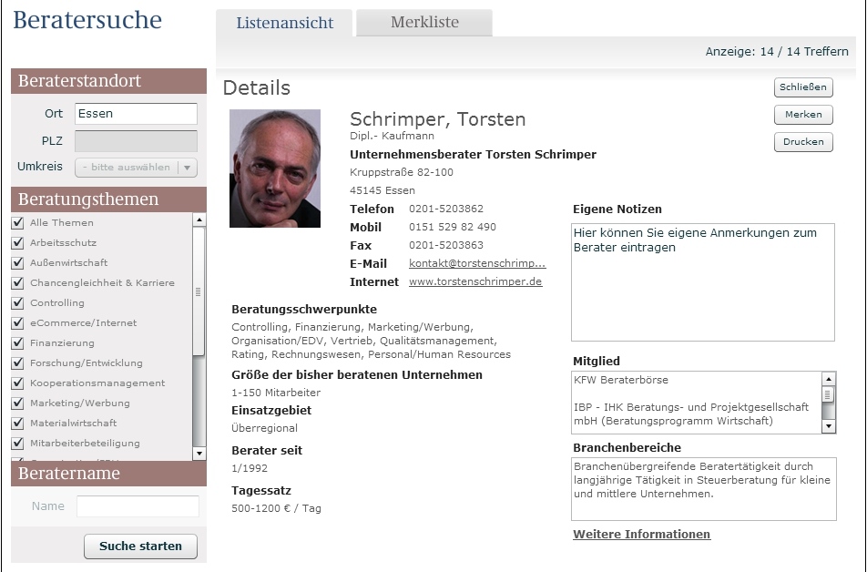 Unternehmensberater Torsten Schrimper ist Mitglied in der Bafa Beraterdatenbank