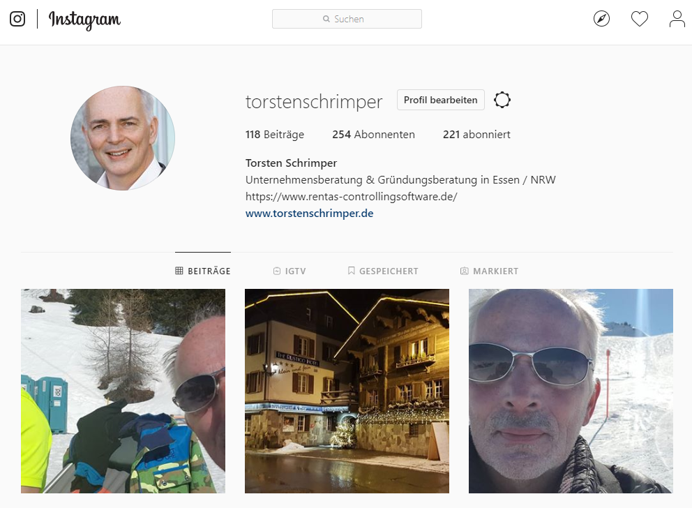 Unternehmensberatung Torsten Schrimper Instagram