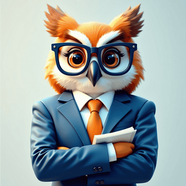 Rento mit Businessplan-Unterlagen - konzentriert und kompetent